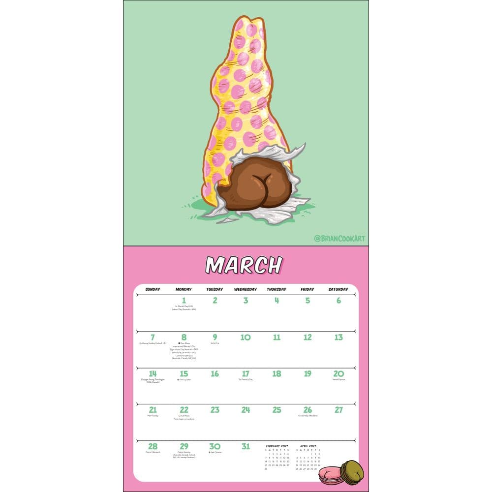 Butts on Things 2027 Wall Calendar Third Alternate Image