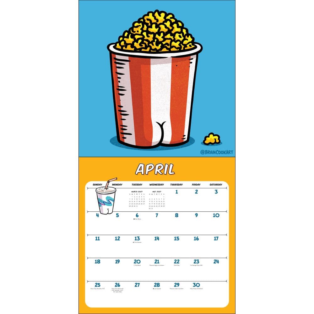 Butts on Things 2027 Wall Calendar Fourth Alternate Image