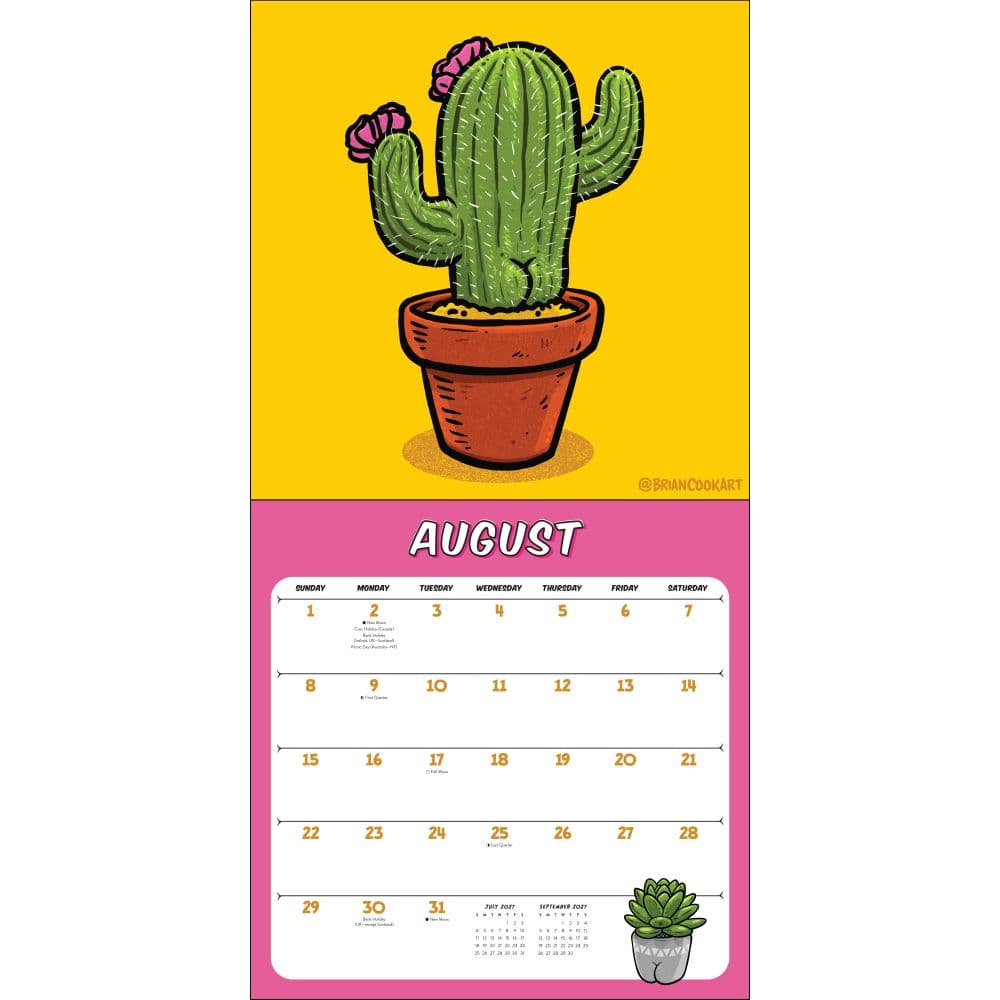 Butts on Things 2027 Wall Calendar Fifth Alternate Image