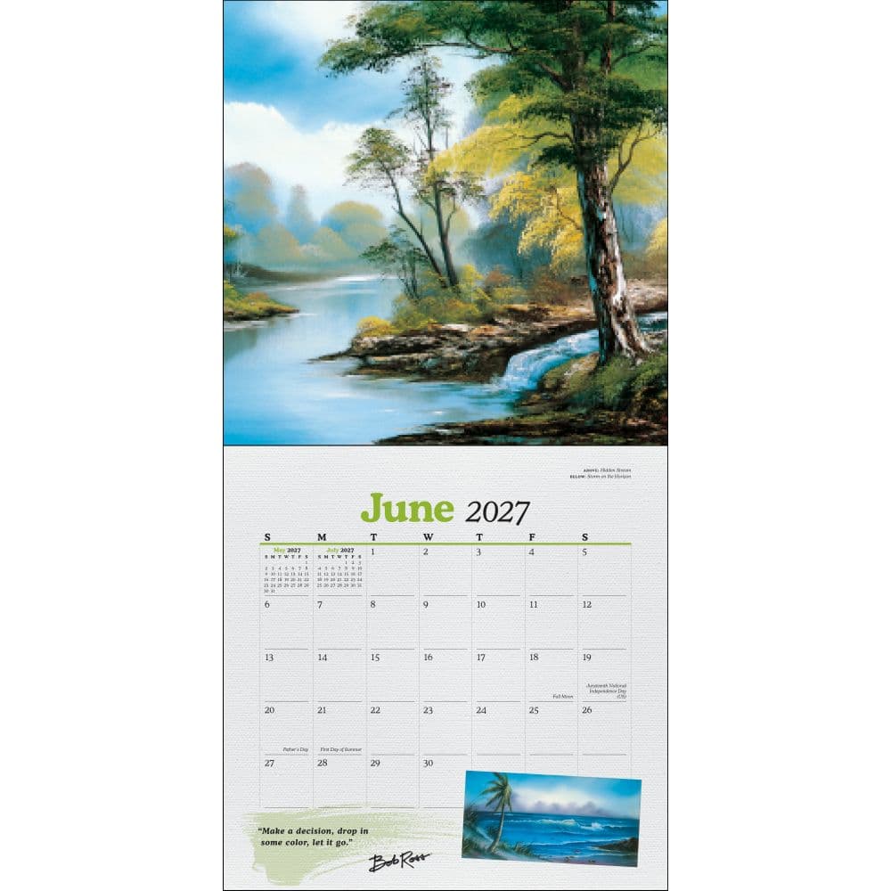 Bob Ross 2027 Wall Calendar Second Alternate Image