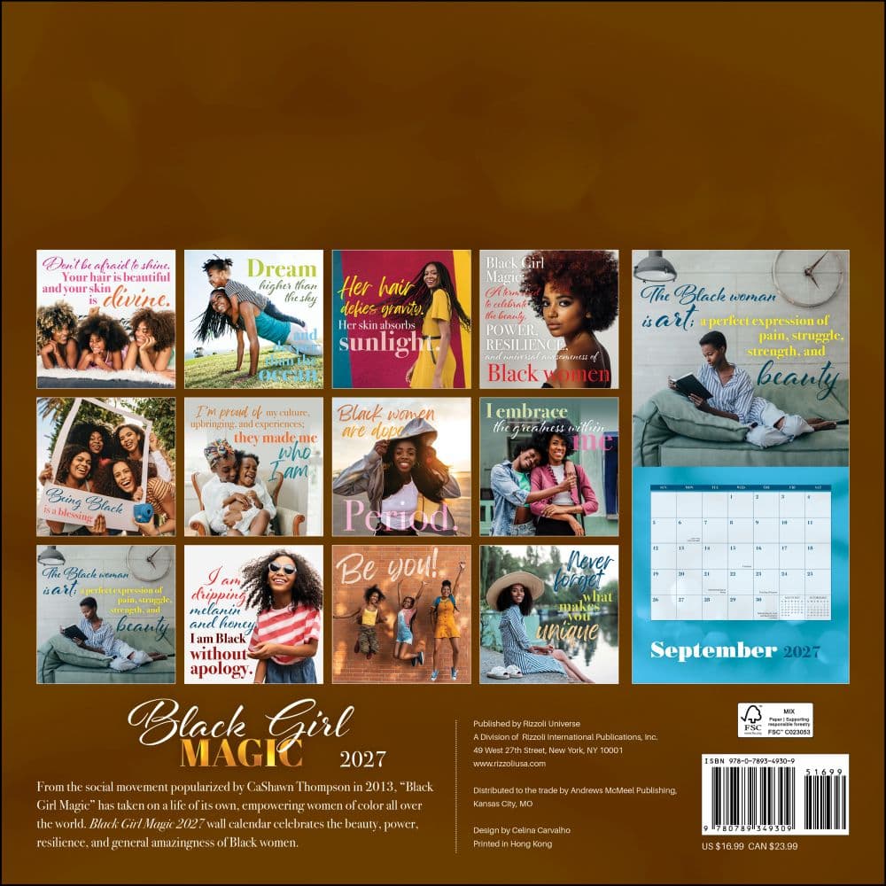 Black Girl Magic 2027 Wall Calendar First Alternate Image