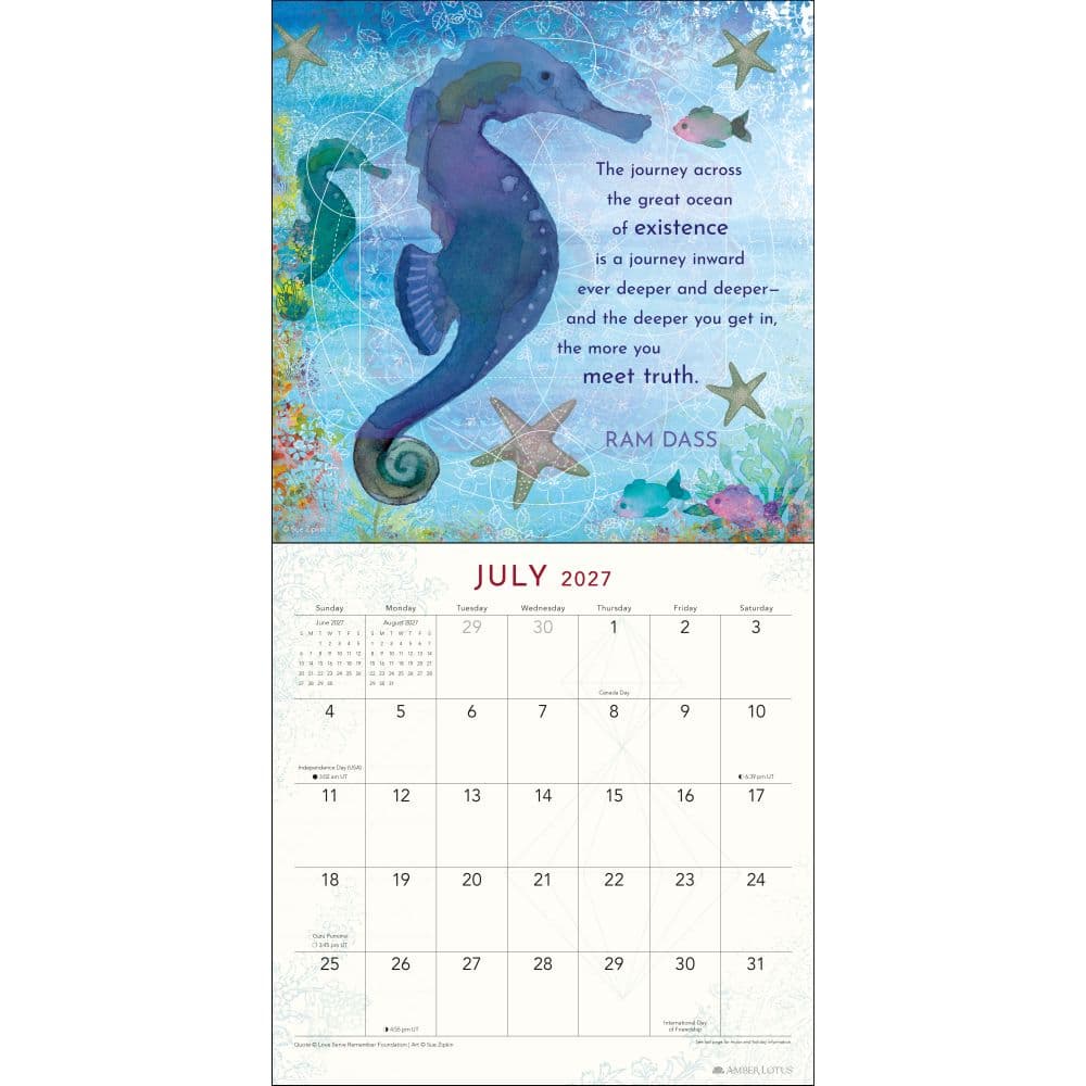 Be Here Now 2027 Wall Calendar by Ram Dass Fifth Alternate Image