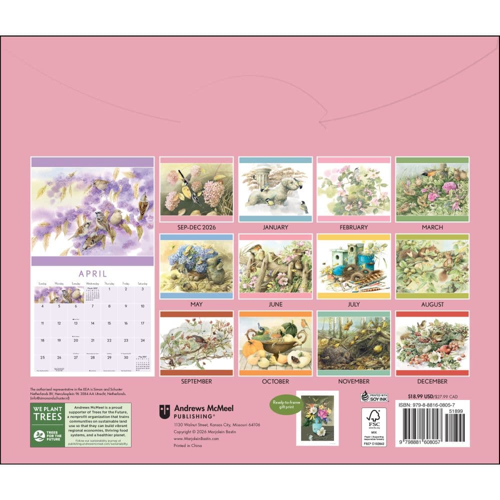 Natures Inspiration 2027 Wall Calendar by Marjolein Bastin First Alternate Image