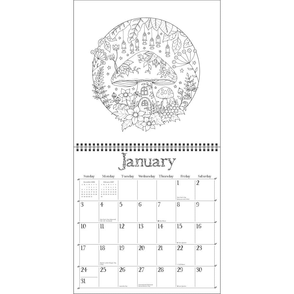 Magical Worlds 2027 Wall Calendar by Johanna Basford Second Alternate Image