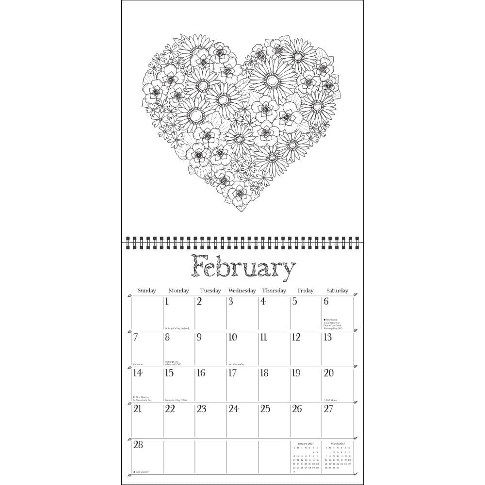 Magical Worlds 2027 Wall Calendar by Johanna Basford Third Alternate Image