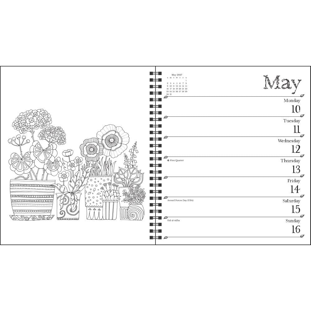Johanna Basford Coloring 2027 Planner Sixth Alternate Image