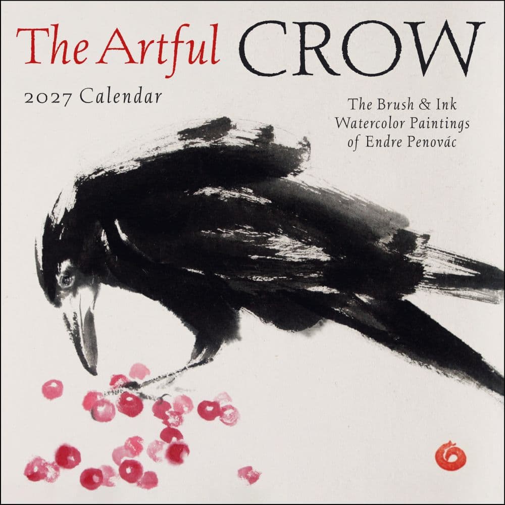 Artful Crow 2027 Wall Calendar