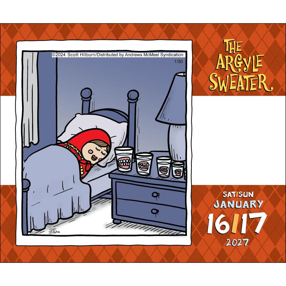 Argyle Sweater 2027 Desk Calendar Second Alternate Image