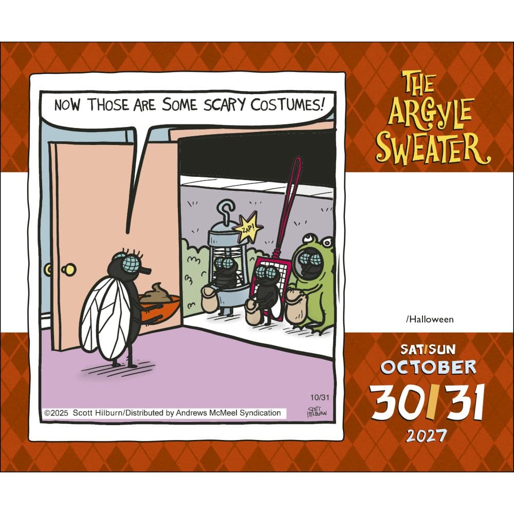 Argyle Sweater 2027 Desk Calendar Fifth Alternate Image