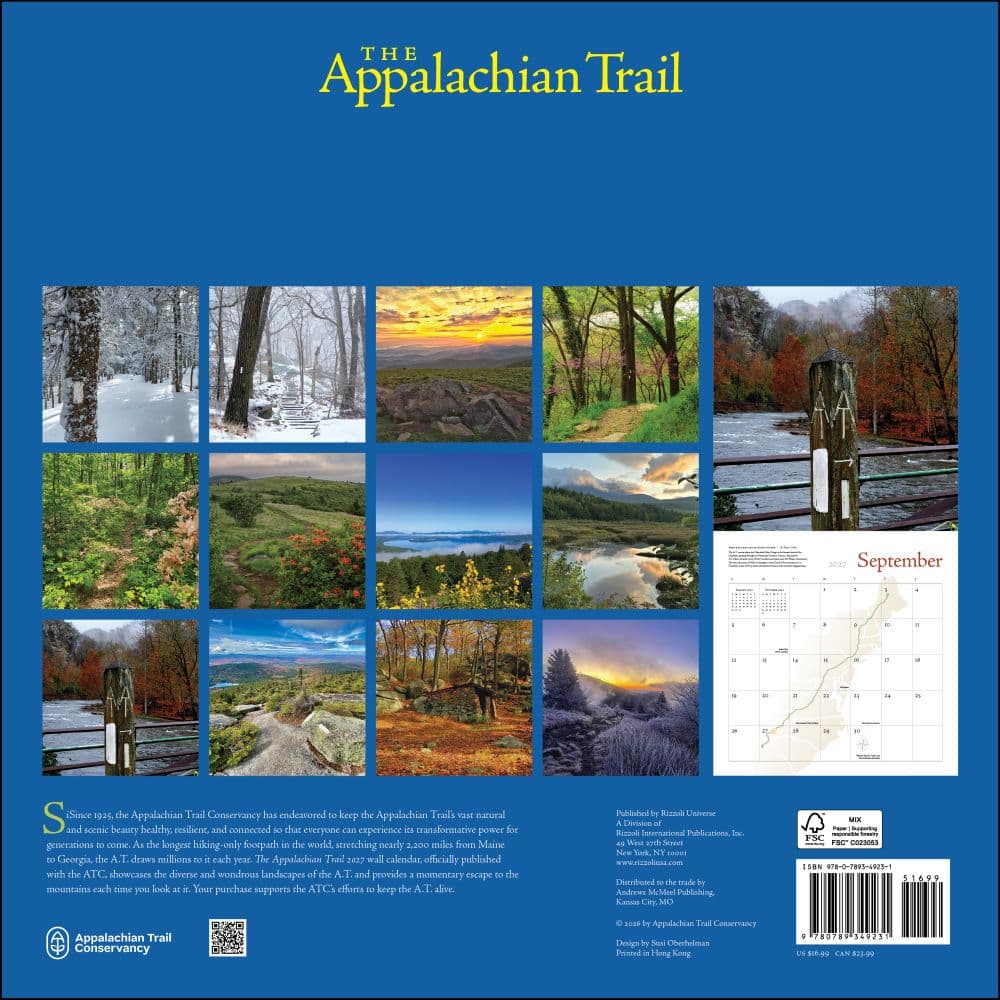 Appalachian Trail 2027 Wall Calendar First Alternate Image