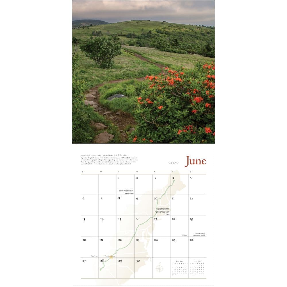 Appalachian Trail 2027 Wall Calendar Third Alternate Image