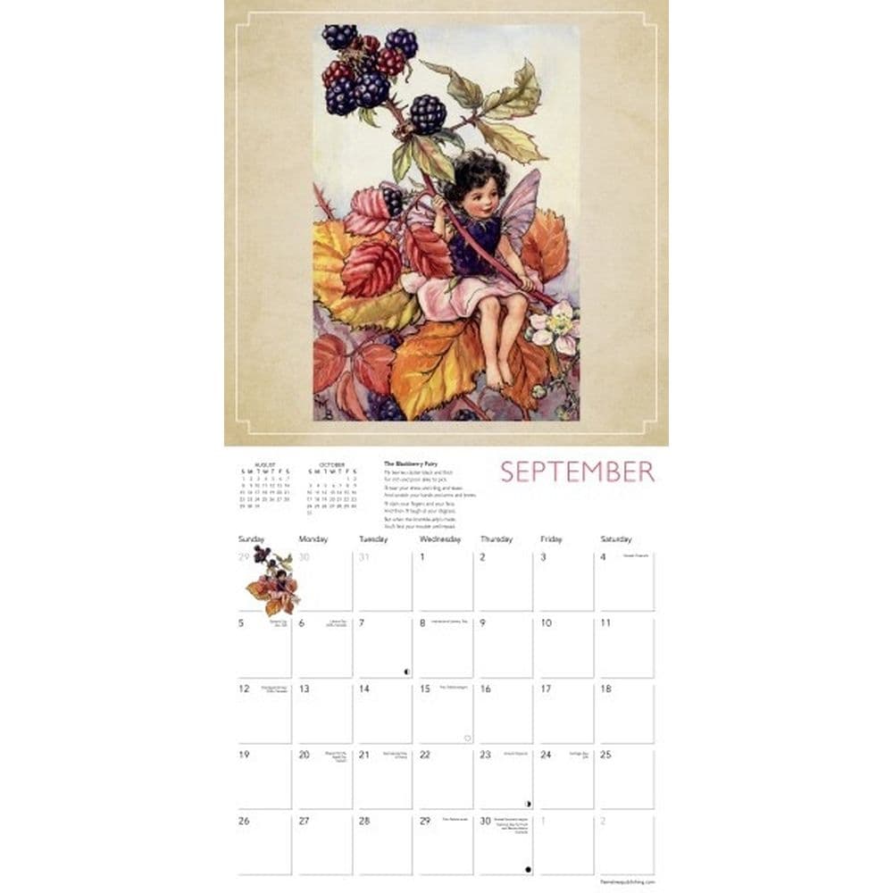 Flower Fairies 2027 Wall Calendar Third Alternate Image