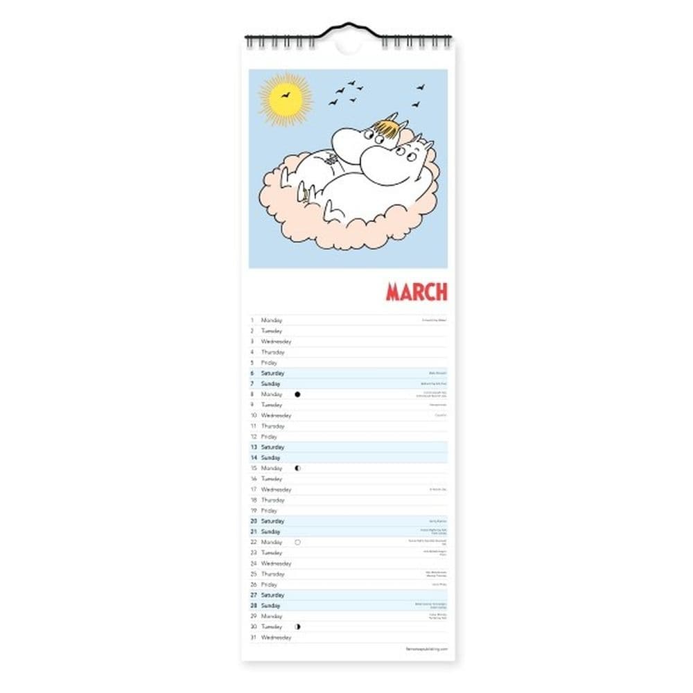 Moomin 2027 Slim Wall Calendar Second Alternate Image