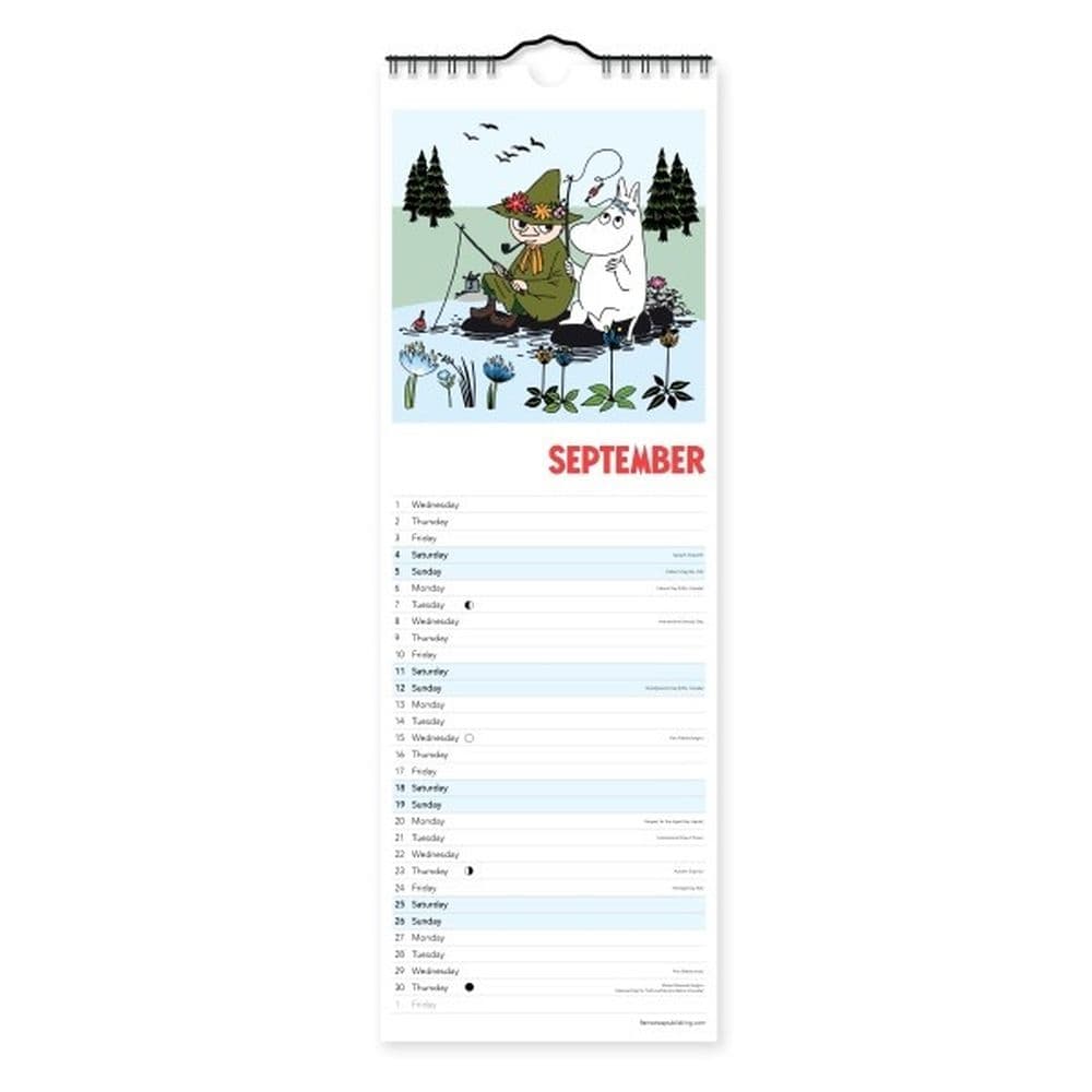 Moomin 2027 Slim Wall Calendar Third Alternate Image