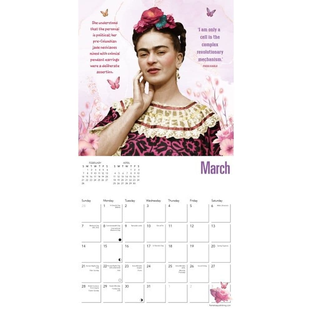 Frida Kahlo Life of an Icon 2027 Mini Wall Calendar Second Alternate Image