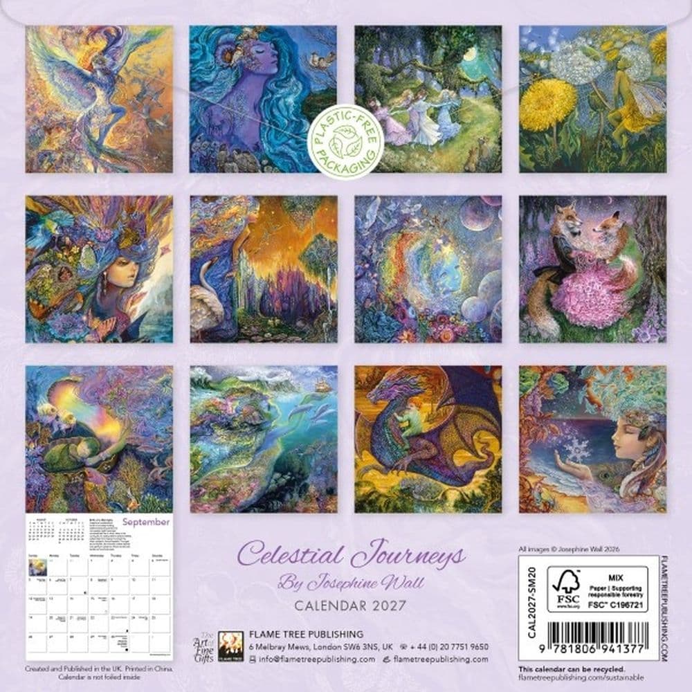 Celestial Journeys by Josephine 2027 Mini Wall Calendar First Alternate Image