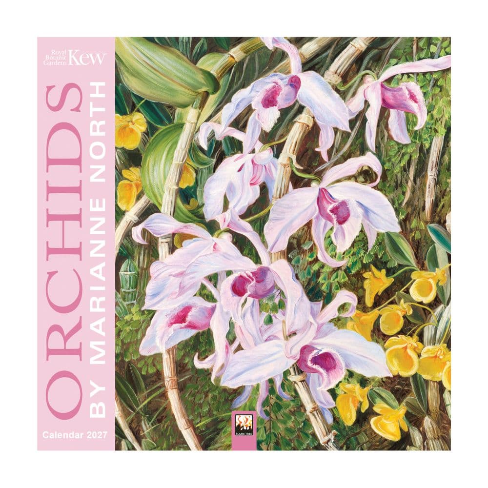 Kew Gardens Orchids by Marianne North 2027 Mini Wall Calendar Main Product Image