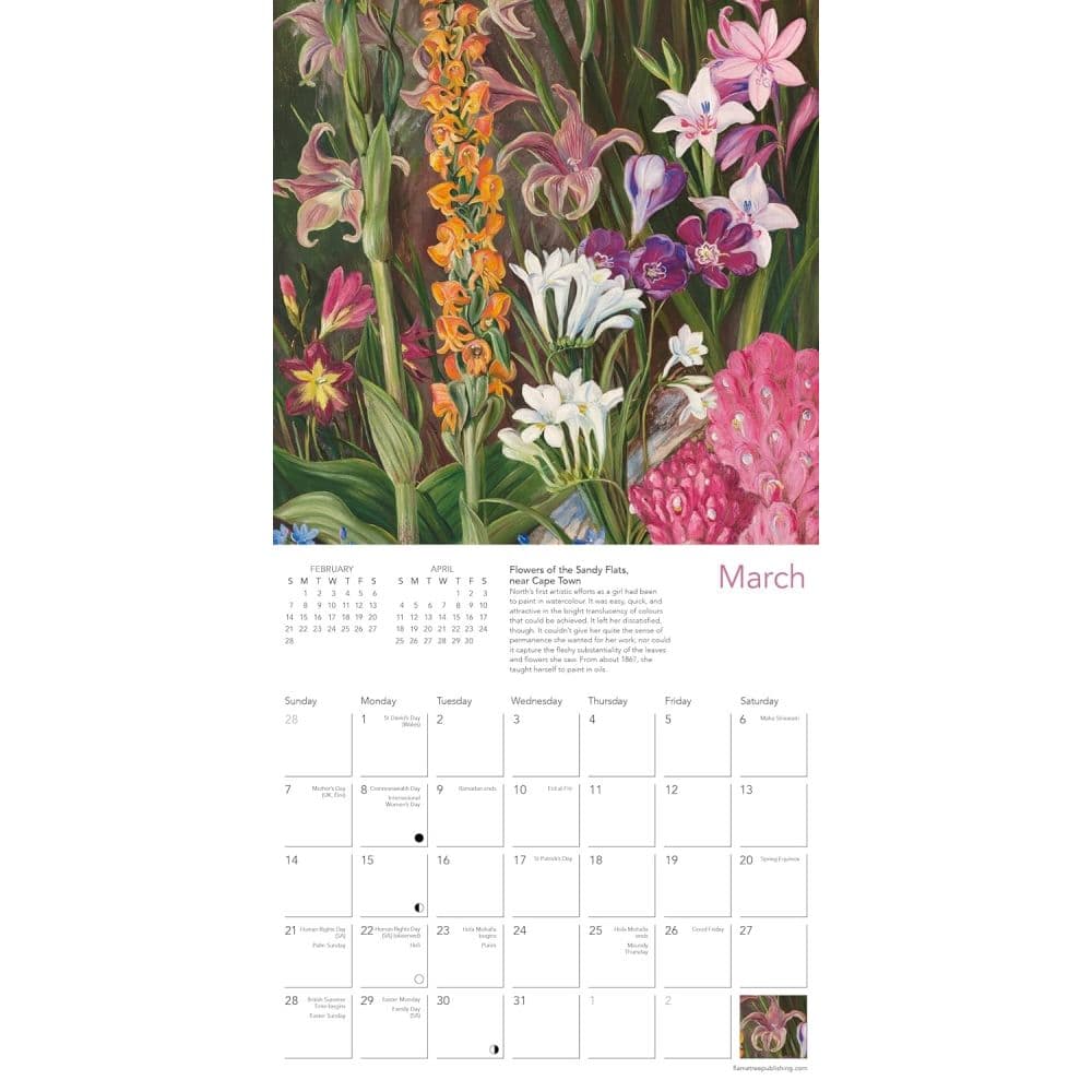 Kew Gardens Orchids by Marianne North 2027 Mini Wall Calendar Second Alternate Image
