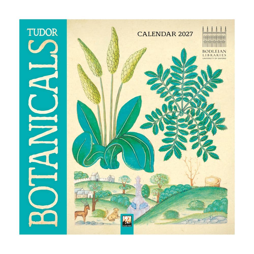 image Bodleian Libraries Tudor Botanicals 2027 Mini Wall Calendar Main Product Image