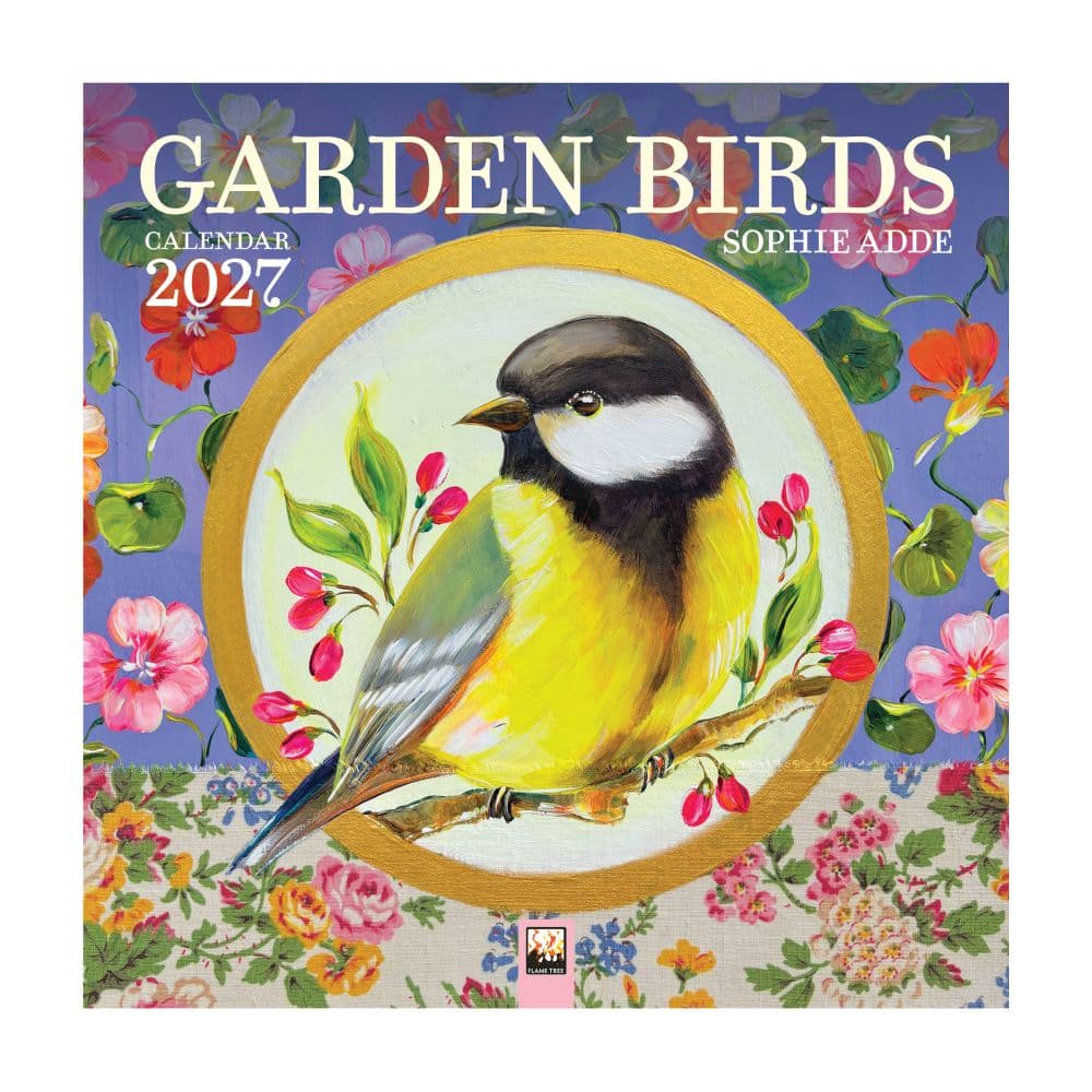 image Sophie Adde Garden Birds 2027 Mini Wall Calendar Main Product Image