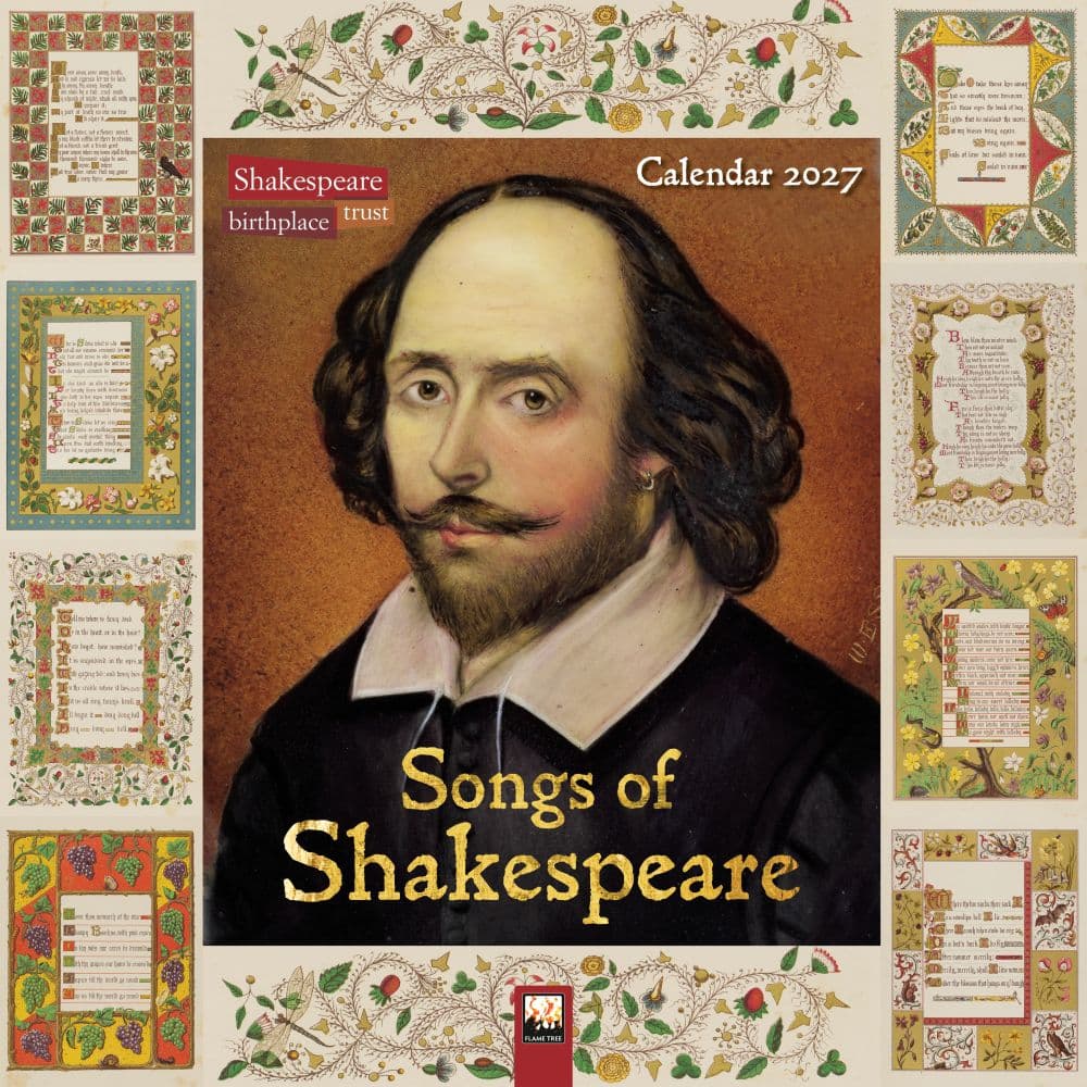 image Shakespeare Birthplace Trust Songs of Shakespeare 2027 Wall Calendar Main Product Image