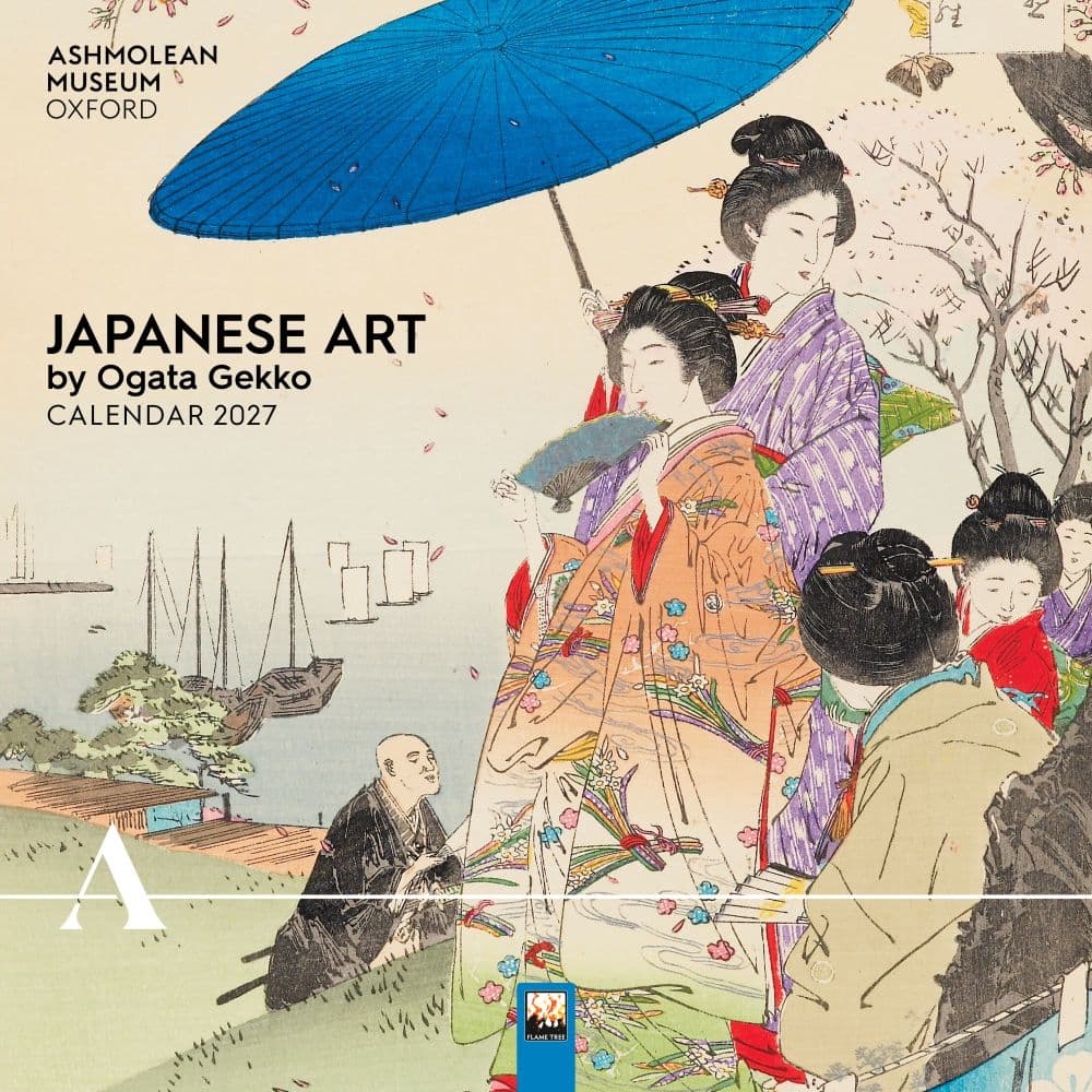 Ashmolean Museum Japanese Art by Ogata Gekko 2027 Wall Calendar Main Product Image