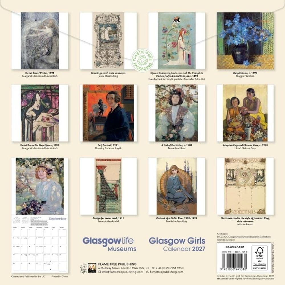 Glasgow Museums Glasgow Girls 2027 Wall Calendar First Alternate Image