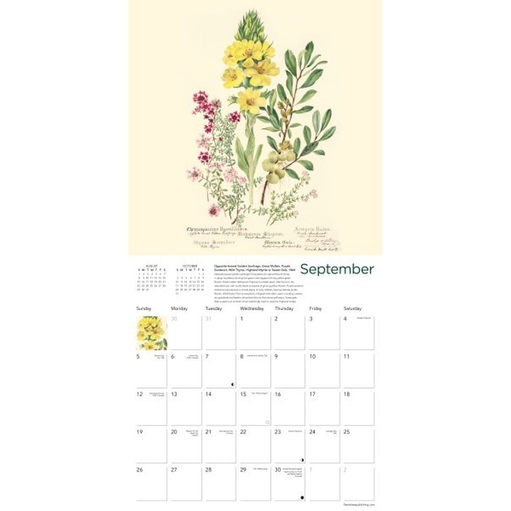 Royal Botanic Gardens Edinburgh 2027 Wall Calendar Third Alternate Image