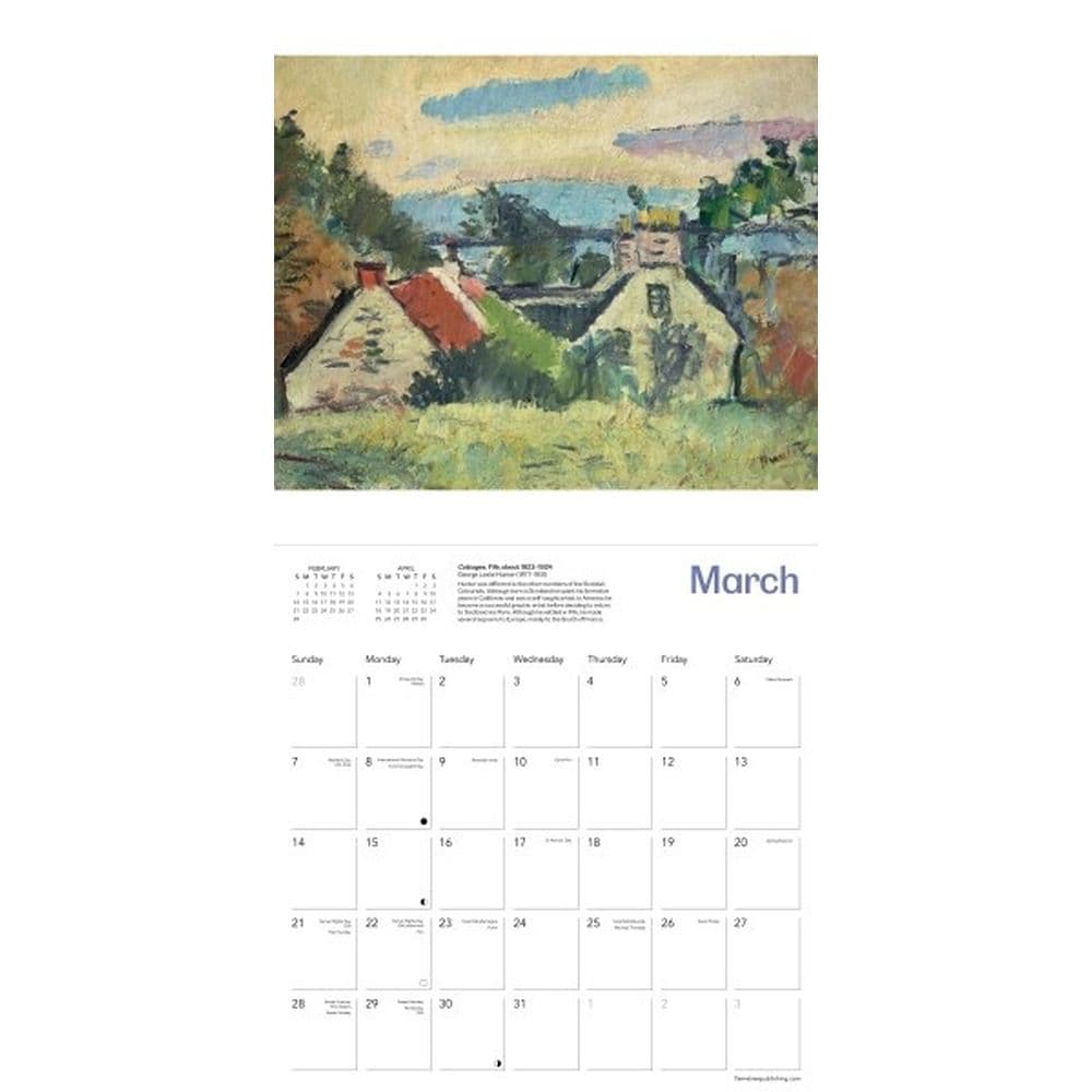 National Galleries Scotland Scottish Colourists 2027 Wall Calendar Second Alternate Image