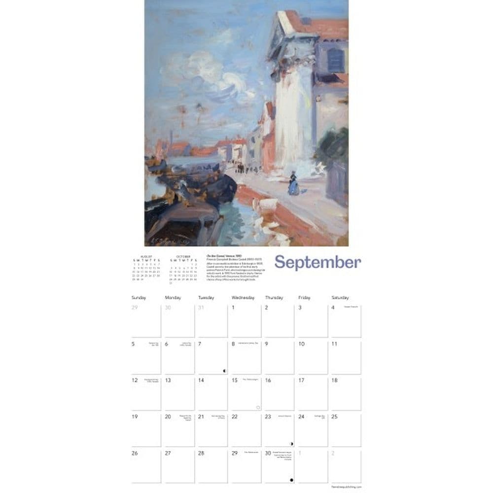 National Galleries Scotland Scottish Colourists 2027 Wall Calendar Third Alternate Image