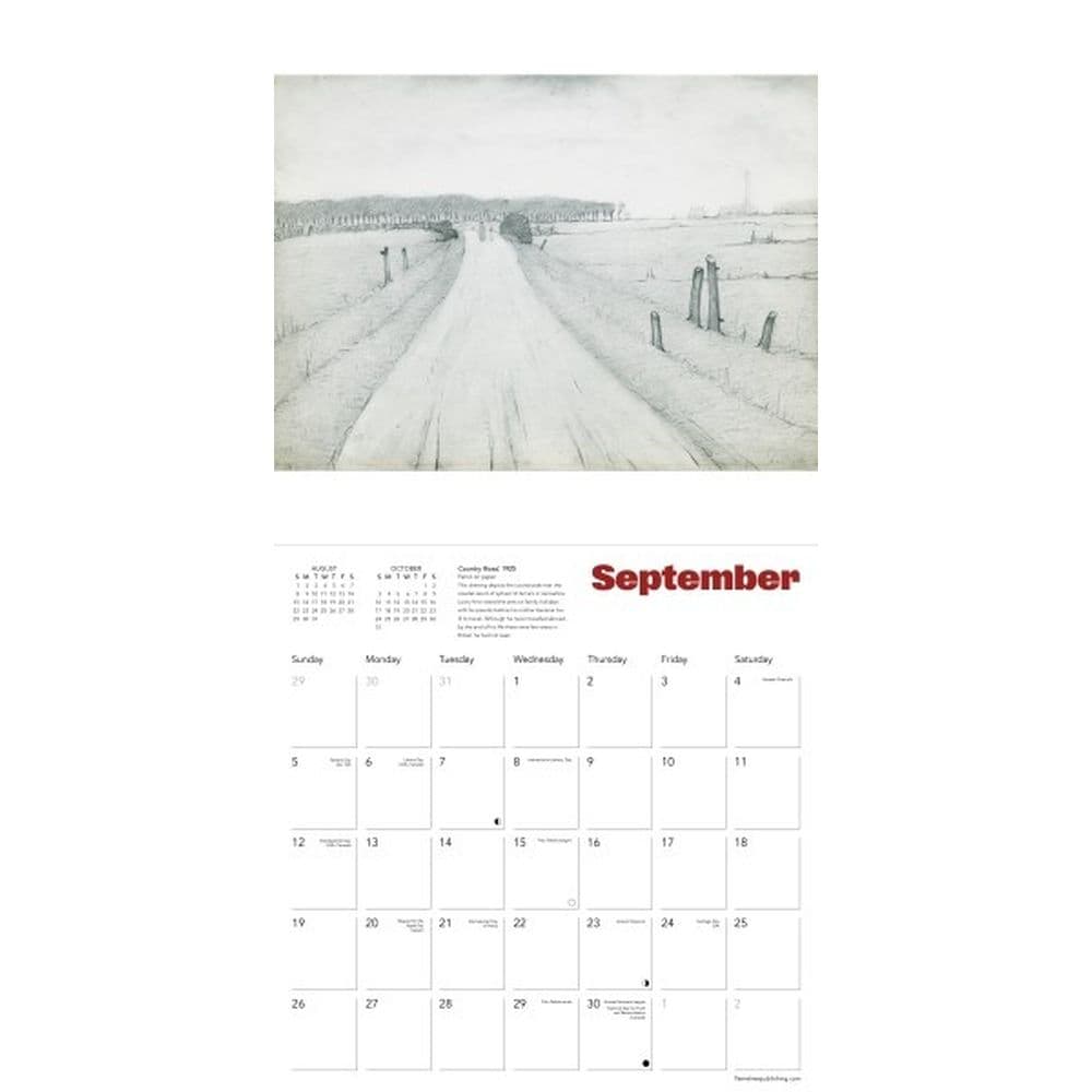 Lowry 2027 Wall Calendar Third Alternate Image