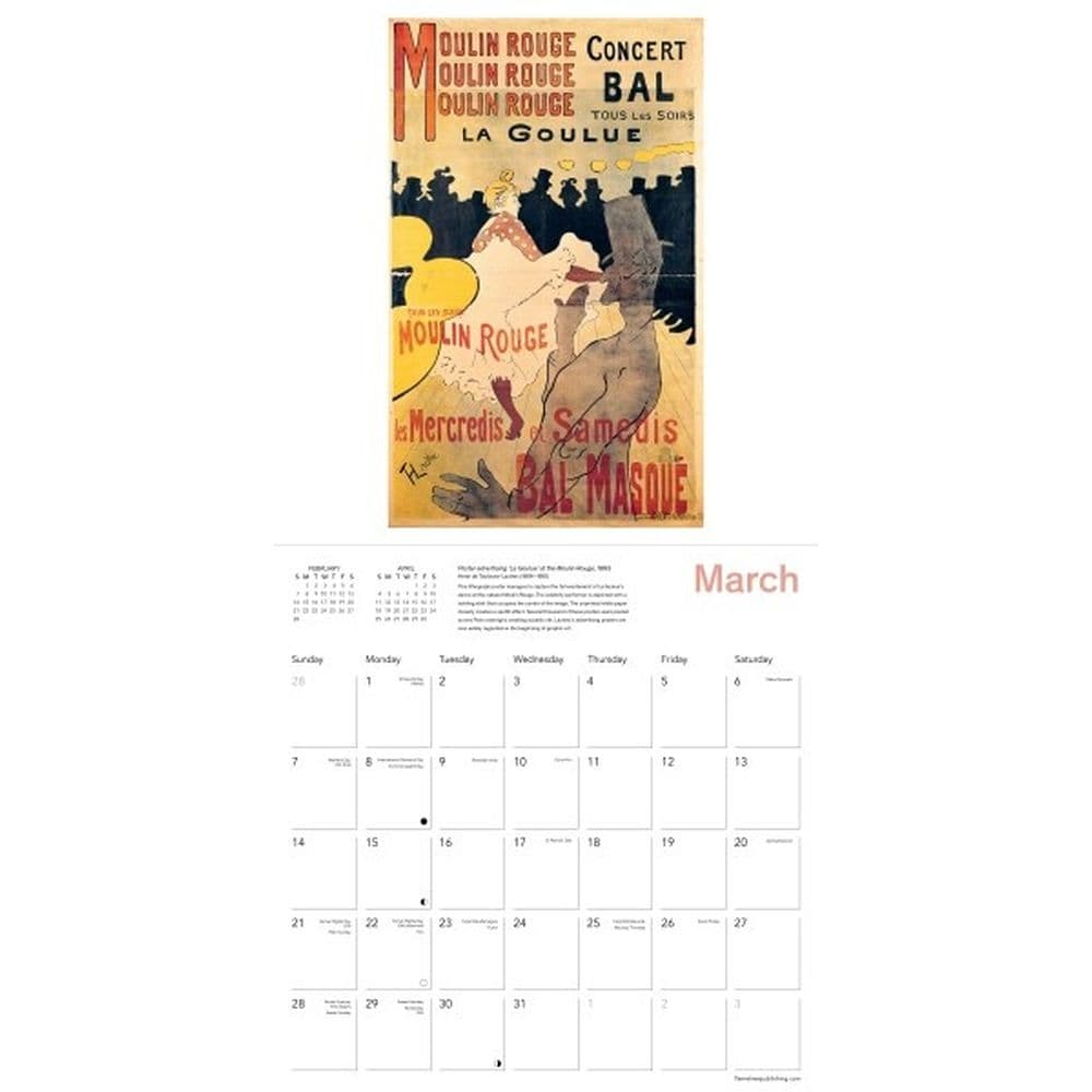 The Courtauld Paris by Night 2027 Wall Calendar Second Alternate Image