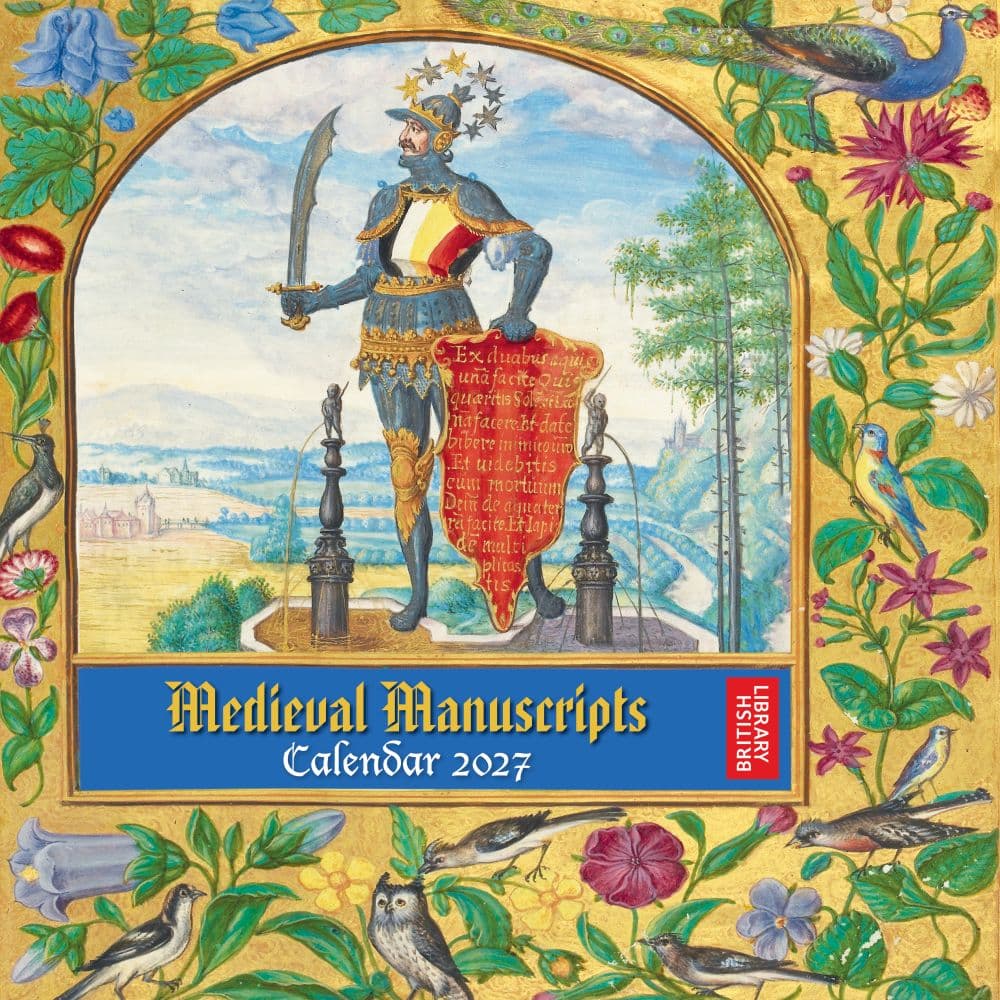 image British Library Medieval Manuscripts 2027 Wall Calendar Main Product Image