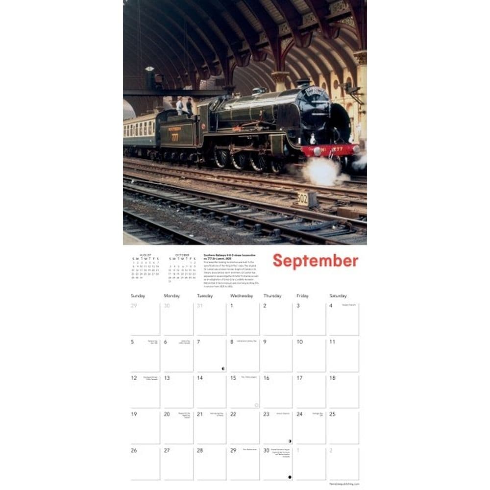 National Railway Museum The Power of Steam 2027 Wall Calendar Third Alternate Image