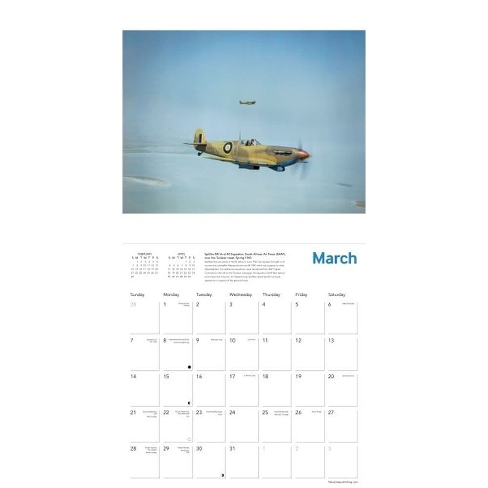Imperial War Museums Spitfires 2027 Wall Calendar Second Alternate Image