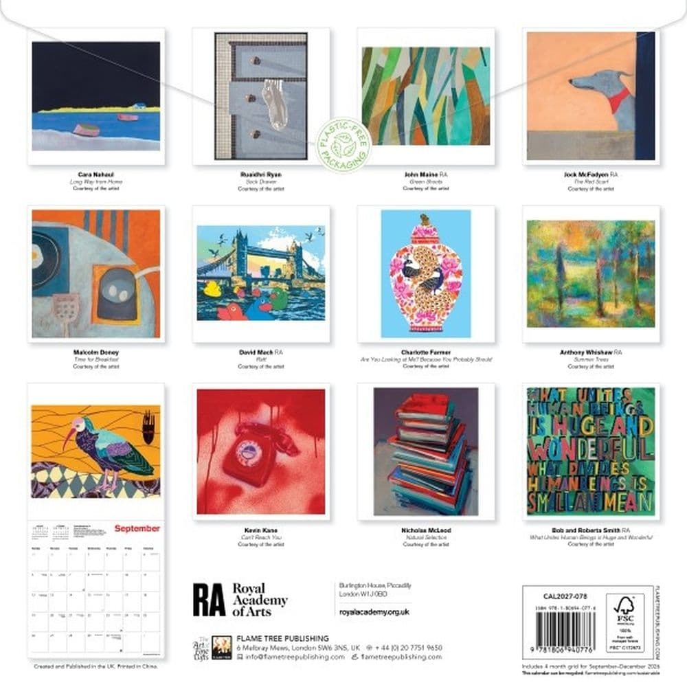 Royal Academy of Arts 2027 Wall Calendar First Alternate Image