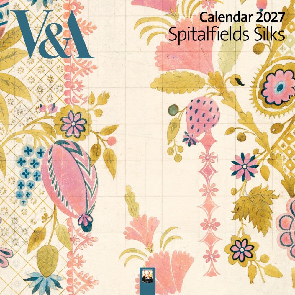 image VandA Spitalfields Silks 2027 Wall Calendar Main Product Image