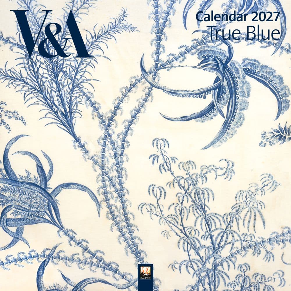 image VandA True Blue 2027 Wall Calendar Main Product Image