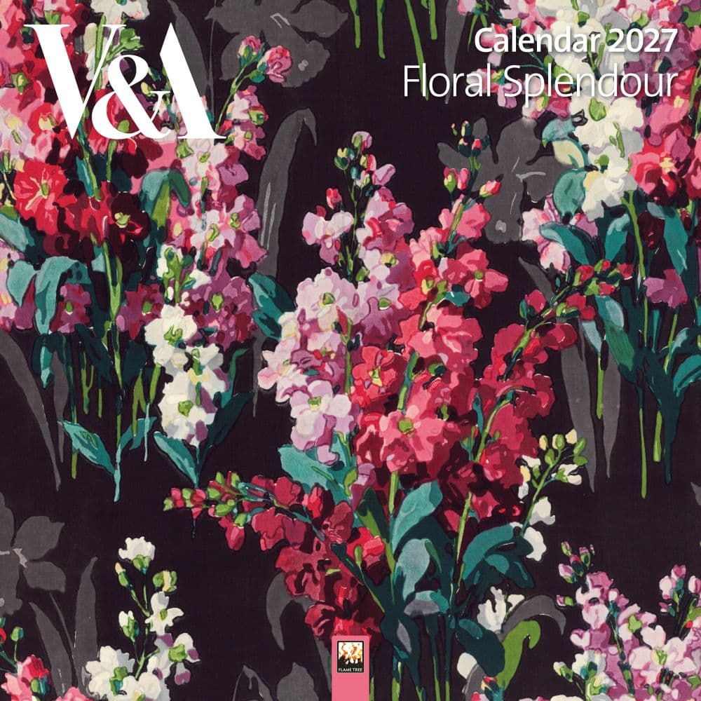 V & A Floral Splendour 2027 Wall Calendar Main Product Image