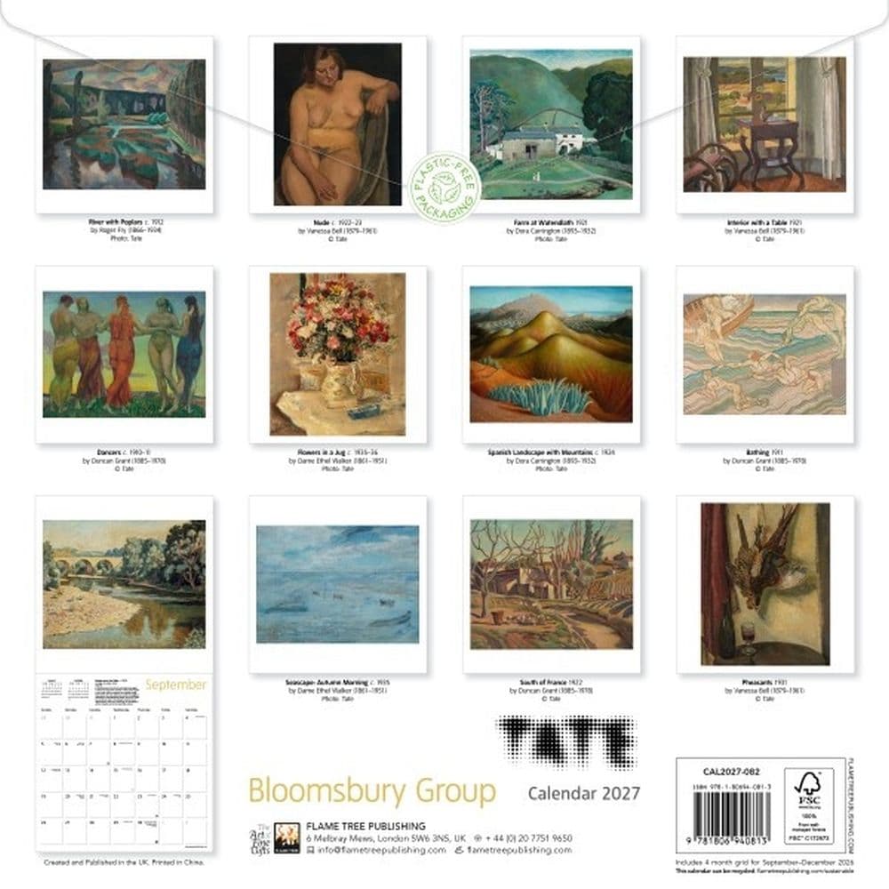 Tate Bloomsbury Group 2027 Wall Calendar First Alternate Image