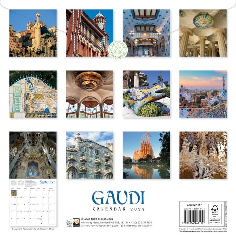 Gaudi 2027 Wall Calendar First Alternate Image
