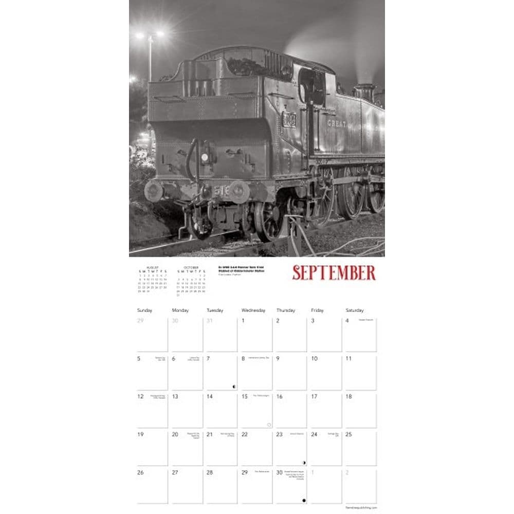 Steam Trains 2027 Wall Calendar Third Alternate Image