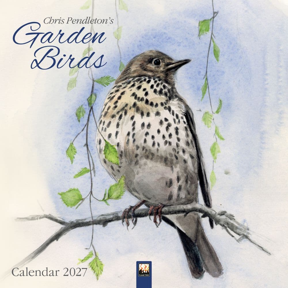 Chris Pendletons Garden Birds 2027 Wall Calendar Main Product Image