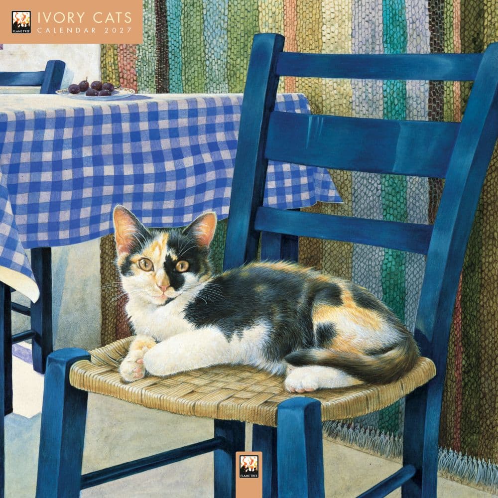 Ivory Cats by Lesley Anne Ivory 2027 Wall Calendar Main Product Image