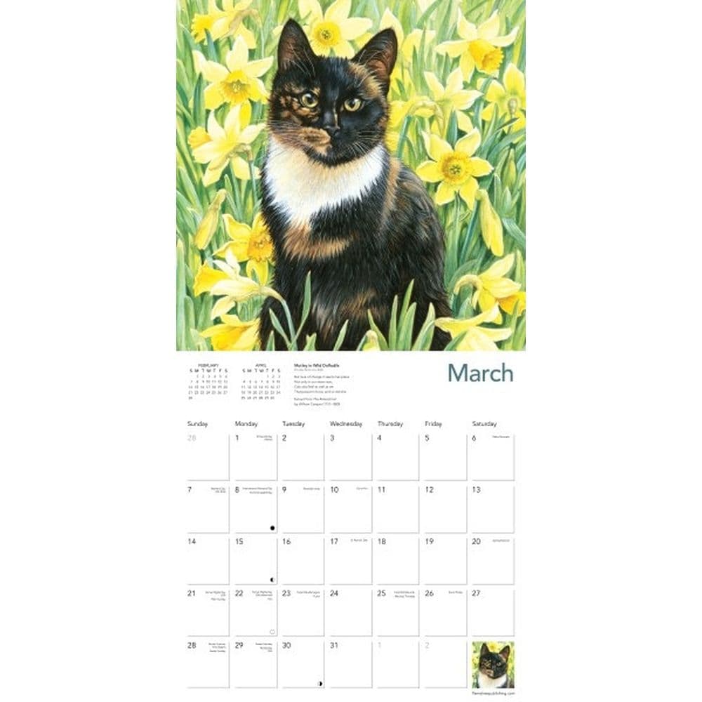 Ivory Cats by Lesley Anne Ivory 2027 Wall Calendar Second Alternate Image