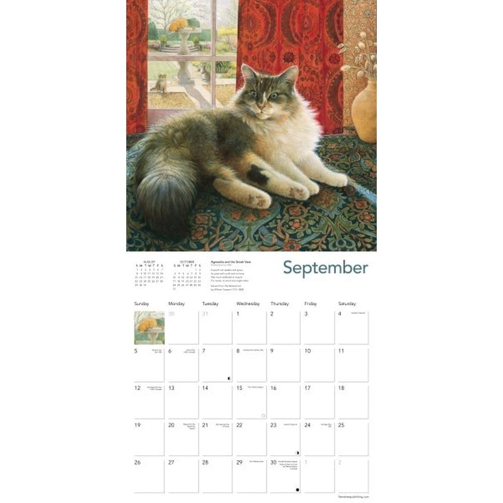 Ivory Cats by Lesley Anne Ivory 2027 Wall Calendar Third Alternate Image