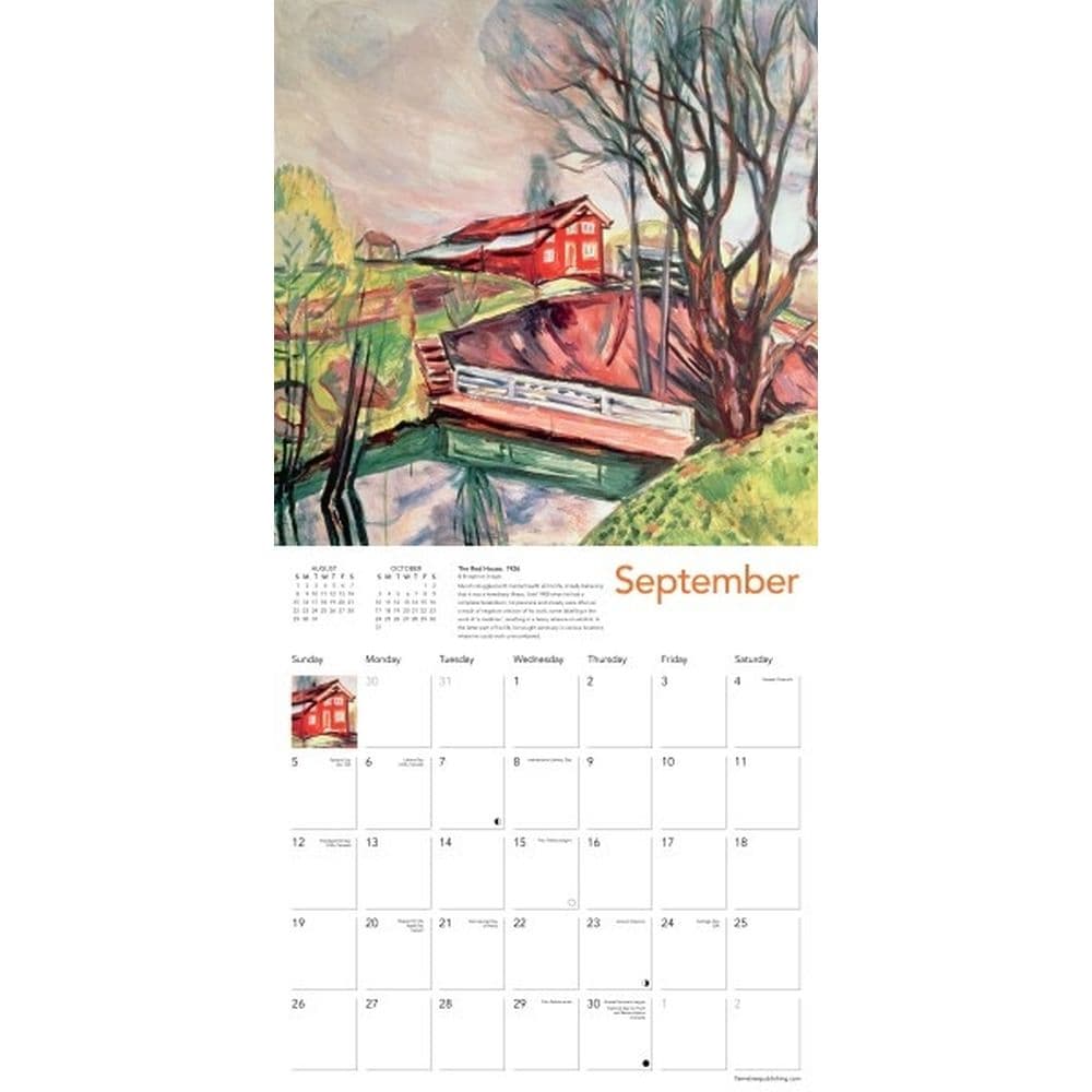 Edvard Munch 2027 Wall Calendar Third Alternate Image