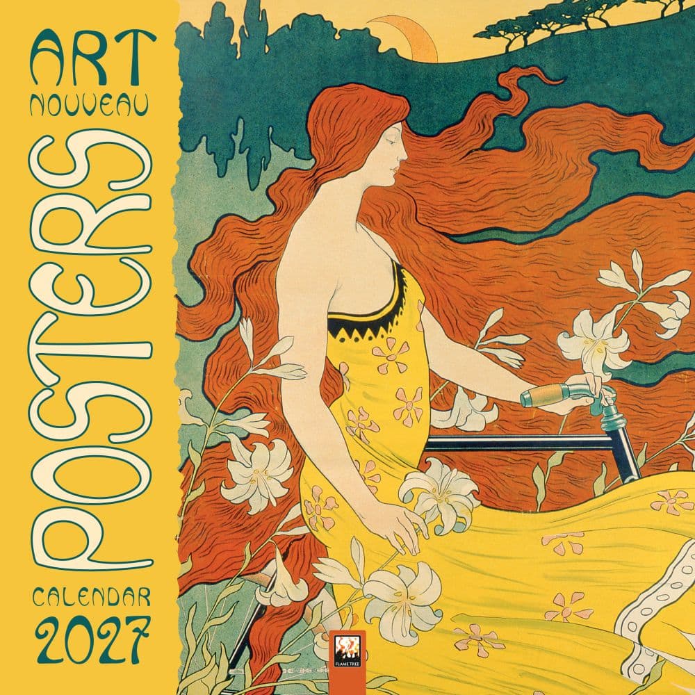 image Art Nouveau Posters 2027 Wall Calendar Main Product Image