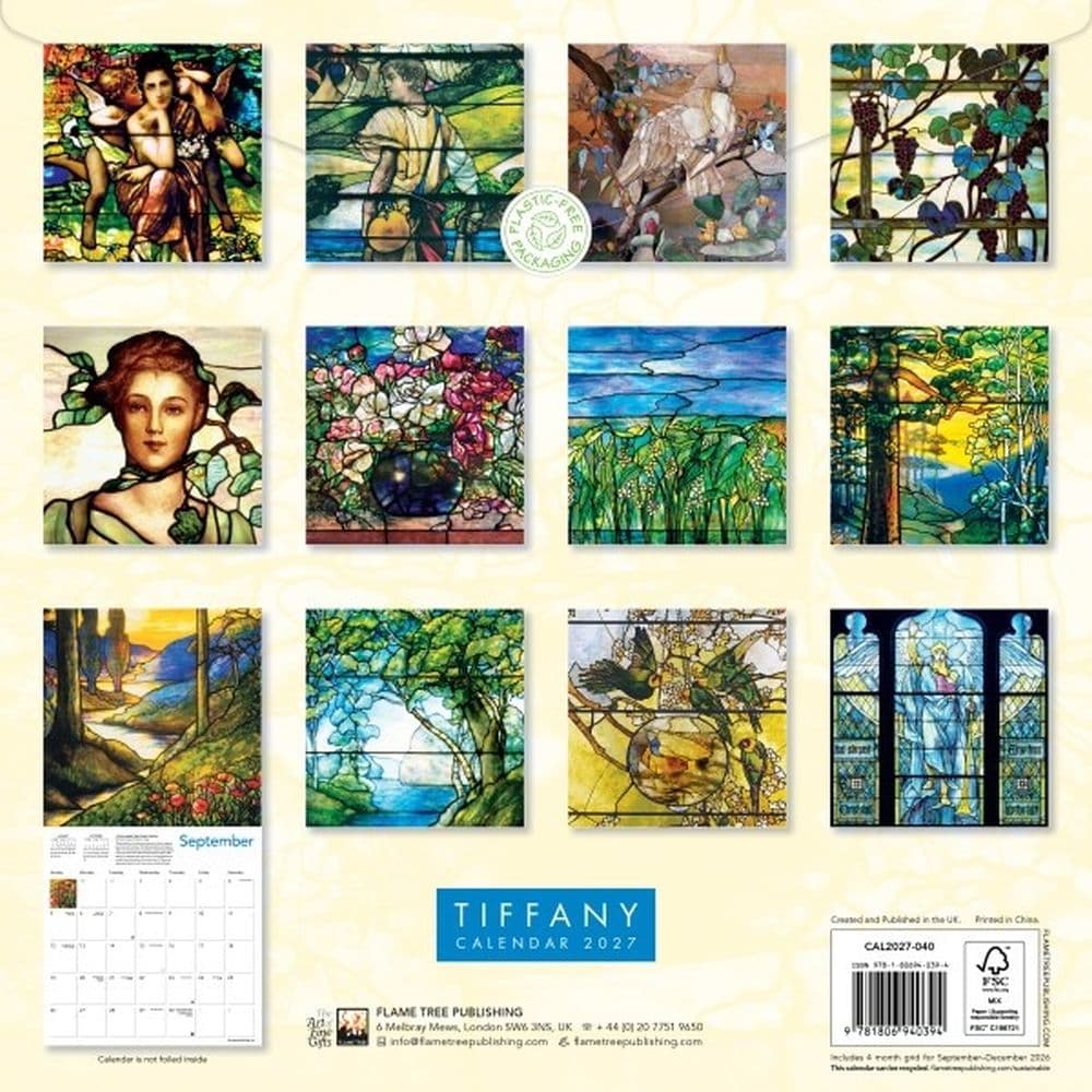 Tiffany 2027 Wall Calendar First Alternate Image
