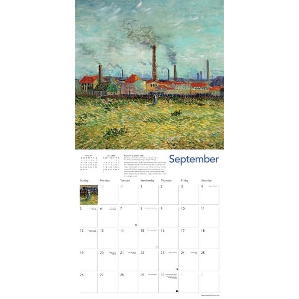 Van Gogh Landscapes 2027 Wall Calendar Third Alternate Image